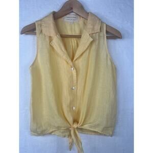 Cloth & Stone 100% Linen Sleeveless Blouse